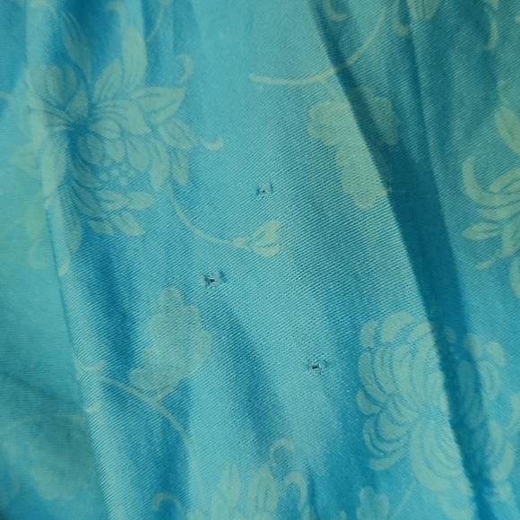 Vtg Handmade 1940s-1950s I love lucy floral damask Land Girl shirt Dress - Picture 11 of 11